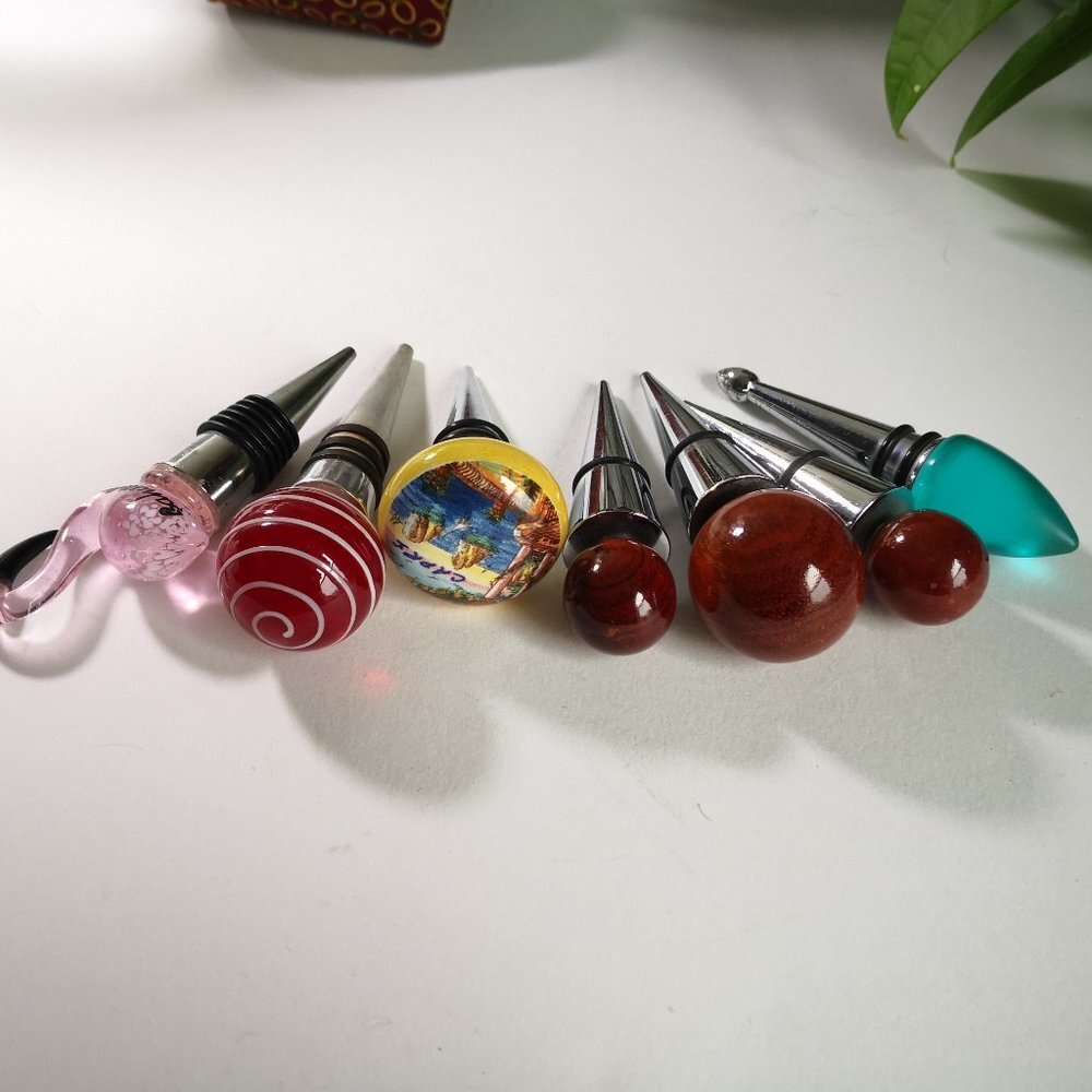 Wine Bottle Stopper Lot of 7